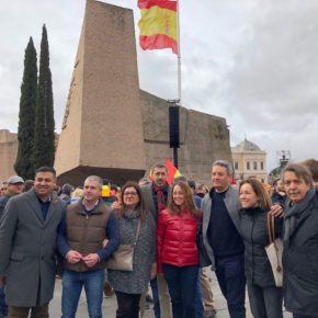 Representantes institucionales y orgánicos de Ciudadanos (Cs) Baleares acuden a la concentración de Plaza de Colón para defender una España unida y exigir la convocatoria de elecciones