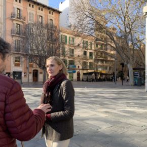 CS Palma exige que se cumpla el acuerdo del pleno de realizar un trazado alternativo en el carril bici de la plaza España